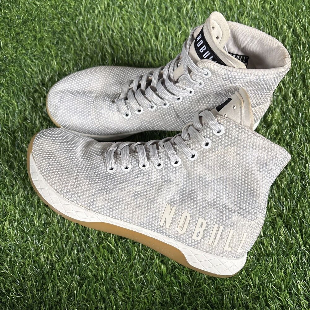 NOBULL SuperFabric Granite Gray High-Top Trainers Sneakers Women’s Size 7